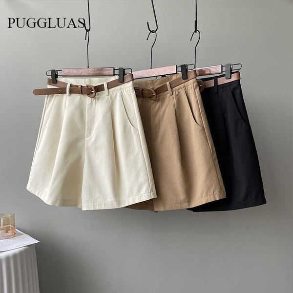 women's shorts summer wide leg shorts women office high waist suit shorts beige oversize loose button solid classic casual shorts with, White;black
women's shorts summer wide leg shorts women office high waist suit shorts beige oversize loose button solid classic casual shorts with, White;black