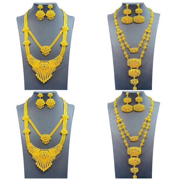 wedding jewelry sets 24k alloy dubai jewelry set for women necklace earrings indian thailand bride wedding two piece set wholesale 230719, Slivery;golden
wedding jewelry sets 24k alloy dubai jewelry set for women necklace earrings indian thailand bride wedding two piece set wholesale 230719, Slivery;golden