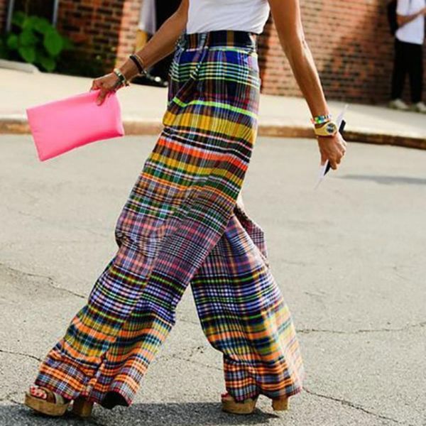 women s pants s high waist elastic waistband women pockets colorful plaid print casual oversized straight wide leg streetwear 230719, Black;white
women s pants s high waist elastic waistband women pockets colorful plaid print casual oversized straight wide leg streetwear 230719, Black;white