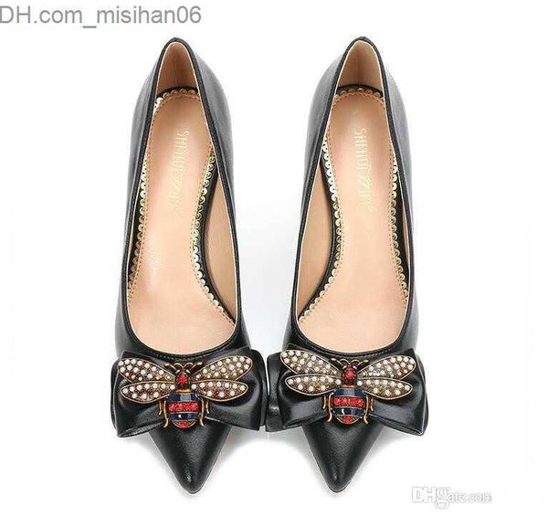 dress shoes 2022-luxury designer trendy women pumps ribbon bowtie big high-heeled shoes bride pointed wedding shoes z230803, Black
dress shoes 2022-luxury designer trendy women pumps ribbon bowtie big high-heeled shoes bride pointed wedding shoes z230803, Black