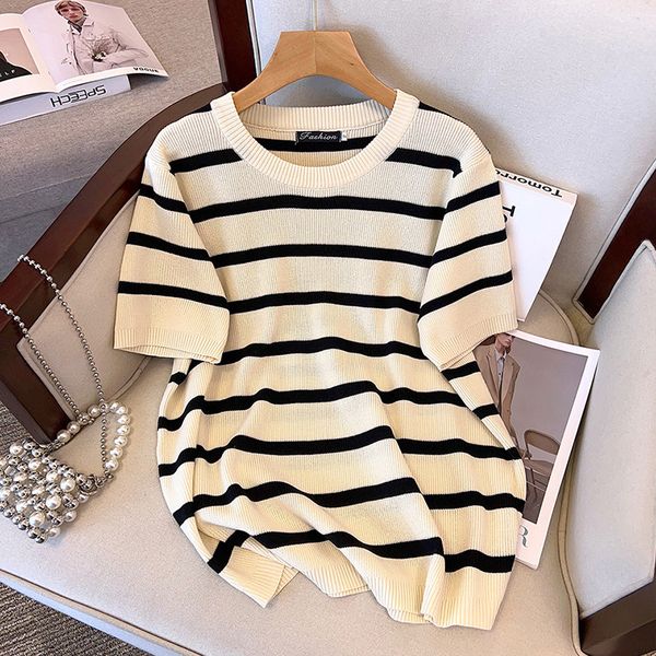 women s t shirt 7xl 2023 oversized women summer wear big size clothing ice silk knitted shows thin 100 150 175kg short sleeve t shirt 23071, White
women s t shirt 7xl 2023 oversized women summer wear big size clothing ice silk knitted shows thin 100 150 175kg short sleeve t shirt 23071, White