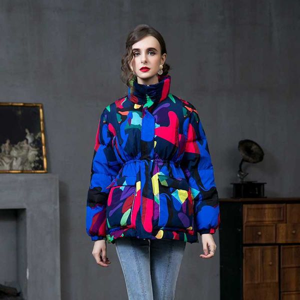 women's down parkas winter new fashion down jacket women thickened printing camouflage midi down parka female puffer coat outerwear y35, Black
women's down parkas winter new fashion down jacket women thickened printing camouflage midi down parka female puffer coat outerwear y35, Black