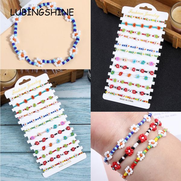 anklets 12 pieces/set summer colorful rice beads daisy sunflower necklace women's acrylic beads sweater chain 230718, Red;blue
anklets 12 pieces/set summer colorful rice beads daisy sunflower necklace women's acrylic beads sweater chain 230718, Red;blue