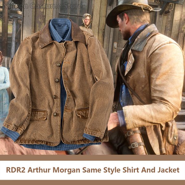 basic casual dresses game rdr2 arthur morgan same style jacket western denim cosplay costumes brown and blue shirt for man 230718, Black;gray
basic casual dresses game rdr2 arthur morgan same style jacket western denim cosplay costumes brown and blue shirt for man 230718, Black;gray