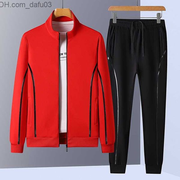 men's tracksuits spring plus size sportswear baseball collar cardigan set casual solid stitched mens los hombres conjuntos l-7xl z23071, Gray
men's tracksuits spring plus size sportswear baseball collar cardigan set casual solid stitched mens los hombres conjuntos l-7xl z23071, Gray