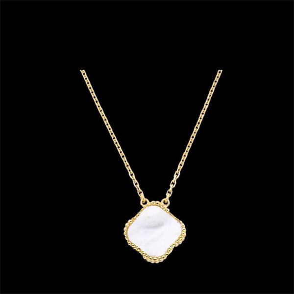luxury design double side van clover pendant necklace gold stainless steel jewelry for gift, Silver
luxury design double side van clover pendant necklace gold stainless steel jewelry for gift, Silver