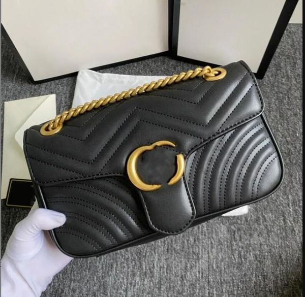 genuine leather marmont should chain bags women shoulder bags cross body pure color female handbag purse 443497 black color
genuine leather marmont should chain bags women shoulder bags cross body pure color female handbag purse 443497 black color