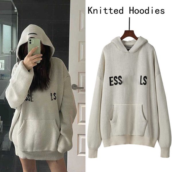 2023 mens women designer essentialhoodie sweater knits keep warm in autumn winter hooded sweatshirt loose letter essentail hoodies casual pu, Black
2023 mens women designer essentialhoodie sweater knits keep warm in autumn winter hooded sweatshirt loose letter essentail hoodies casual pu, Black