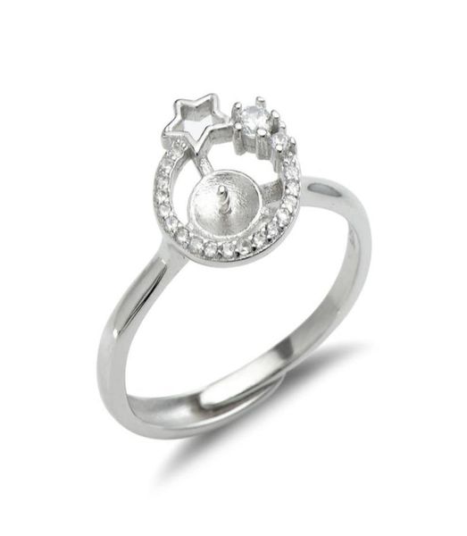 star ring settings 925 sterling silver blanks cubic zirconia ring semi mounting for pearl 5 pieces8700277, Slivery;crystal
star ring settings 925 sterling silver blanks cubic zirconia ring semi mounting for pearl 5 pieces8700277, Slivery;crystal