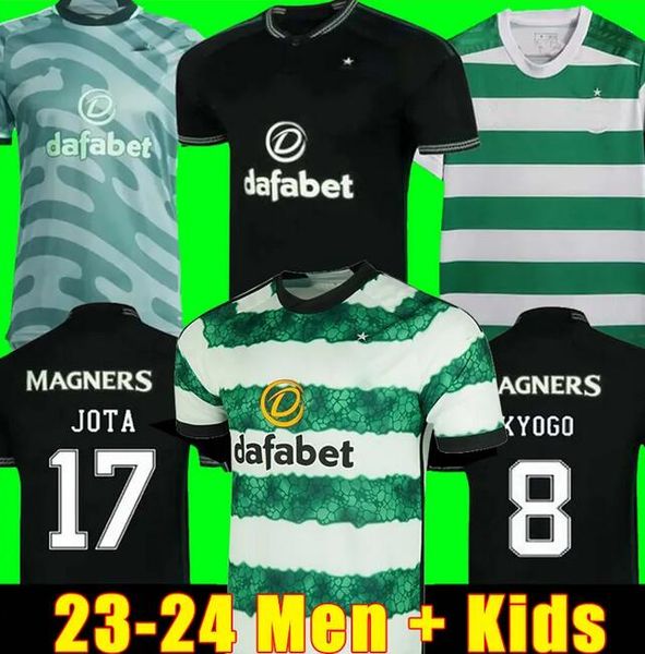 23 24 celtic soccer jerseys home away kyogo edouard 2023 2024 elyounoussi turnbull ajeti christie jota griffiths forrest player men kids kit, Black;yellow
23 24 celtic soccer jerseys home away kyogo edouard 2023 2024 elyounoussi turnbull ajeti christie jota griffiths forrest player men kids kit, Black;yellow