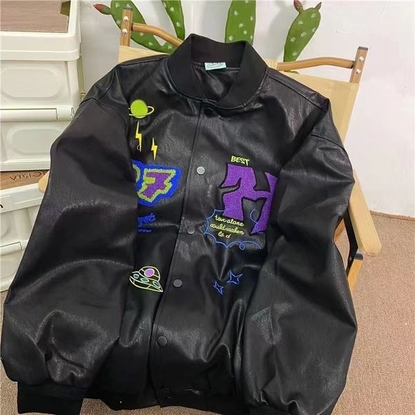 women's jackets vintage american y2k high street letters embroidered leather baseball jersey couples lazy fashion loose 230718, Black;brown
women's jackets vintage american y2k high street letters embroidered leather baseball jersey couples lazy fashion loose 230718, Black;brown