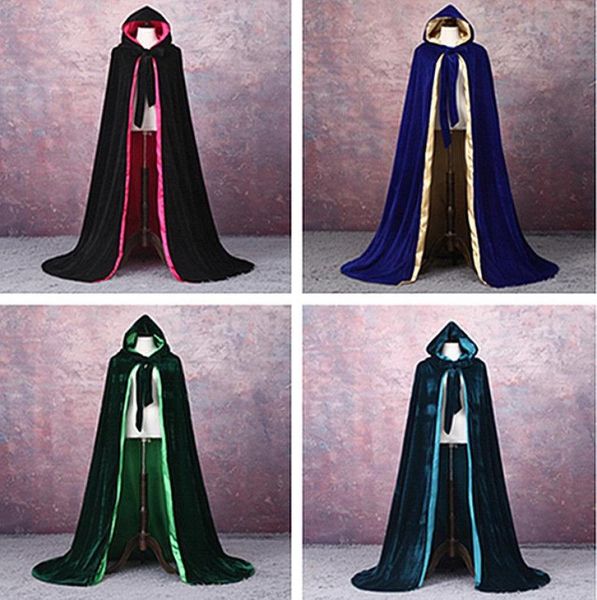 2020 new elegant hooded wedding cloak winter long velvet cape lined with satin bride1617604, White
2020 new elegant hooded wedding cloak winter long velvet cape lined with satin bride1617604, White
