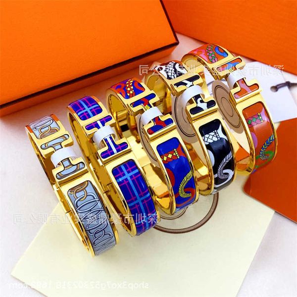 designer hrems bracelets for sale love high edition bracelet pattern enamel color fashion trendy wide letter cnc precision with gift box, Black
designer hrems bracelets for sale love high edition bracelet pattern enamel color fashion trendy wide letter cnc precision with gift box, Black
