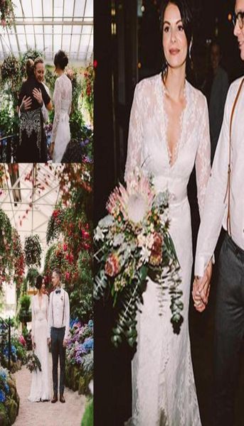 2020 boho lace country garden bridal gowns deep v neck long sleeves sheath wedding dresses floor length plus size robes de mariee 8447626, White
2020 boho lace country garden bridal gowns deep v neck long sleeves sheath wedding dresses floor length plus size robes de mariee 8447626, White
