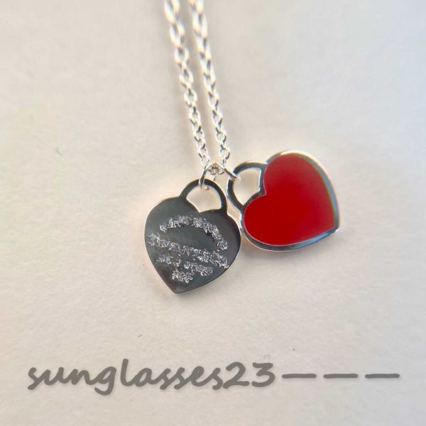 designer love pendant necklace, double heart enamel necklace, blue and red optional, classic double heart necklace, Silver
designer love pendant necklace, double heart enamel necklace, blue and red optional, classic double heart necklace, Silver