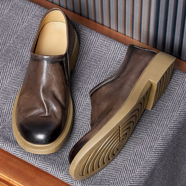 dress shoes euro size soft cow leathe slip on lazy man loafers mature men s high end casual leather oxfords summer suit 230718, Black
dress shoes euro size soft cow leathe slip on lazy man loafers mature men s high end casual leather oxfords summer suit 230718, Black