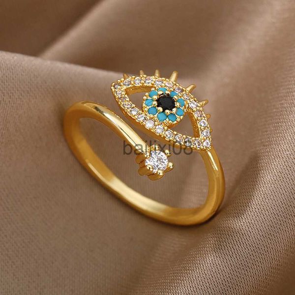 band rings lucky turkish blue evil eye rings for women open adjustable stainless steel ring 2023 trend wedding band couple jewelry gift j230, Silver
band rings lucky turkish blue evil eye rings for women open adjustable stainless steel ring 2023 trend wedding band couple jewelry gift j230, Silver