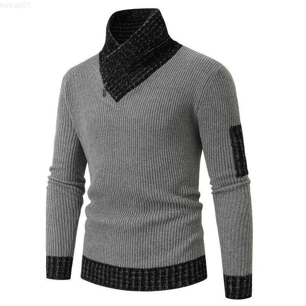 men's sweaters new autumn winter turtleneck sweater men casual knitted pullovers fashion scarf collar sweater slim fit men patchwork pu, White;black
men's sweaters new autumn winter turtleneck sweater men casual knitted pullovers fashion scarf collar sweater slim fit men patchwork pu, White;black