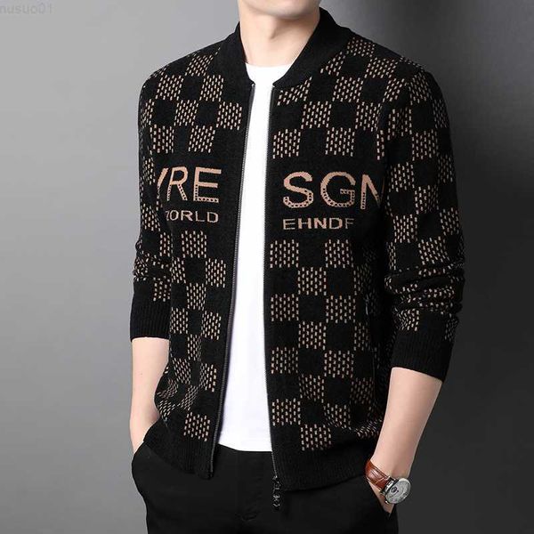 men's sweaters 2022 autumn winter new men casual fashion trend cardigan jacket thickened warm men's knitted cardigans sweaters l23, White;black
men's sweaters 2022 autumn winter new men casual fashion trend cardigan jacket thickened warm men's knitted cardigans sweaters l23, White;black