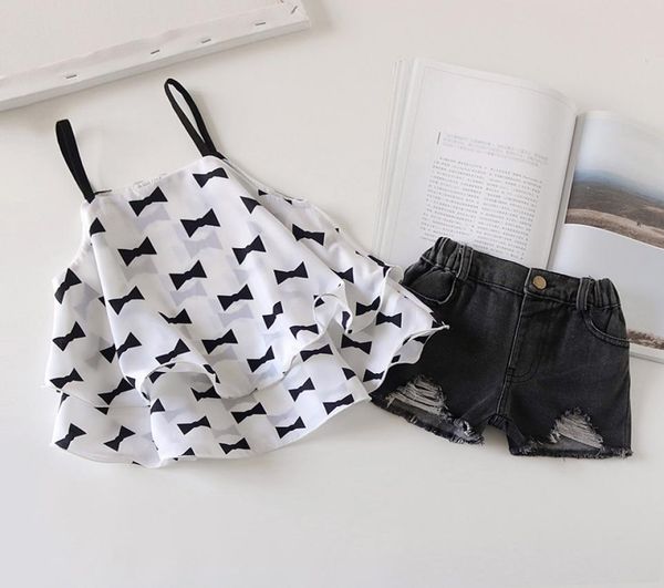 15564 summer baby girls clothes set girl bowknot print sunshort jeans denim shorts kids children 2pcs set6191044, White
15564 summer baby girls clothes set girl bowknot print sunshort jeans denim shorts kids children 2pcs set6191044, White