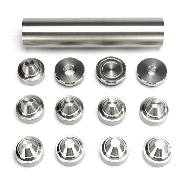 tactical gr5 titanium skirted solvent trap 7.8''l 1.5"od tube 1.375x24 thread built in spacer 9pcs skirted cone cups 1/2x28 a
tactical gr5 titanium skirted solvent trap 7.8''l 1.5"od tube 1.375x24 thread built in spacer 9pcs skirted cone cups 1/2x28 a