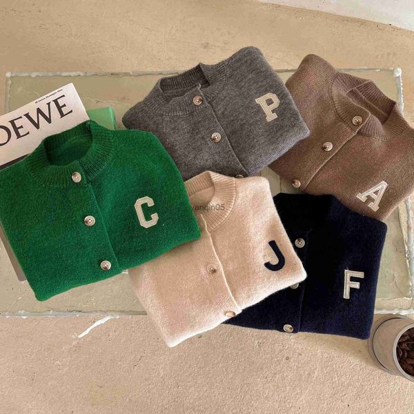 pullover 2023 children's clothing boys casual long sleeve cotton cardigan sweater toddler girls fashion letter pattern jacket coat hkd2, Blue
pullover 2023 children's clothing boys casual long sleeve cotton cardigan sweater toddler girls fashion letter pattern jacket coat hkd2, Blue