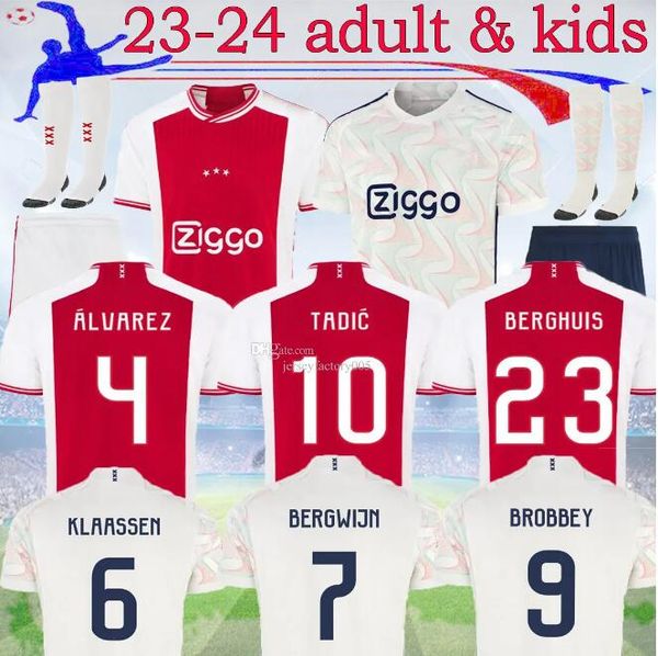 23 24 soccer jerseys tadic brobbey bassey berghuis marley kit klaassen bergwijn cruyff 2023 2024 ajaxs home away football shirt men kids kit, Black;yellow
23 24 soccer jerseys tadic brobbey bassey berghuis marley kit klaassen bergwijn cruyff 2023 2024 ajaxs home away football shirt men kids kit, Black;yellow