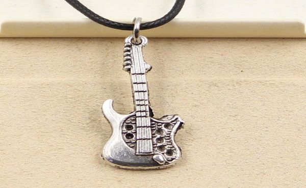 tibetan silver color pendant guitar necklace choker charm black leather cord factory handmade jewelry 8mz53549889
tibetan silver color pendant guitar necklace choker charm black leather cord factory handmade jewelry 8mz53549889