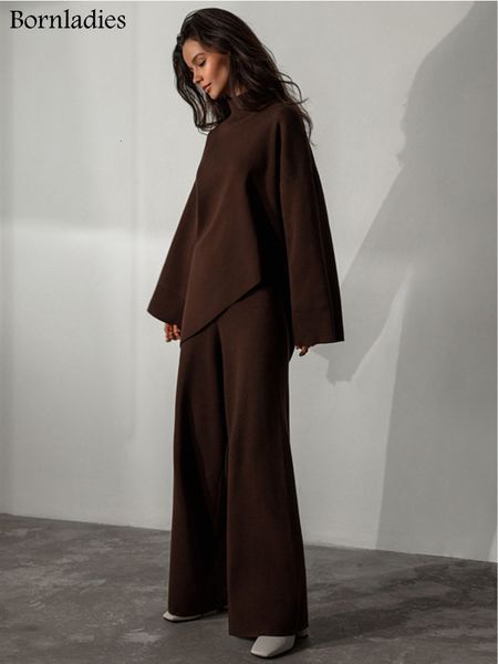 women s two piece pants bornladies knitted pant set irregular turtleneck sweater outfit autumn winter 2 high waist wide leg suit 230719, White
women s two piece pants bornladies knitted pant set irregular turtleneck sweater outfit autumn winter 2 high waist wide leg suit 230719, White