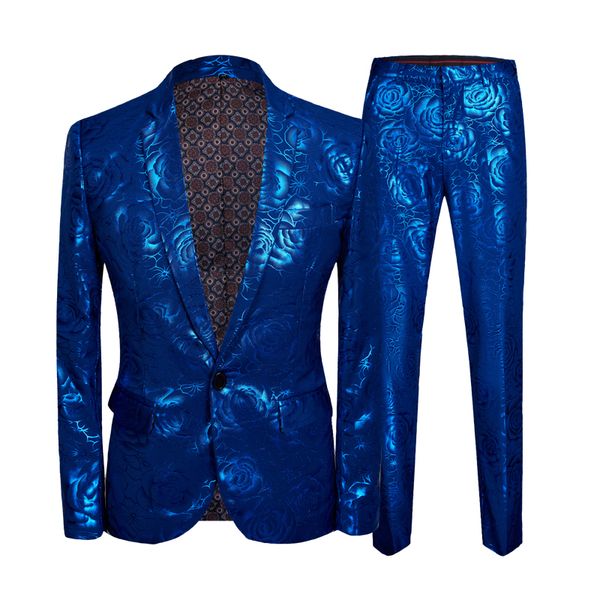 men's tracksuits suit spring and autumn gem blue rose printed flower design fashion trend stage party slim plus size 230719, Gray
men's tracksuits suit spring and autumn gem blue rose printed flower design fashion trend stage party slim plus size 230719, Gray