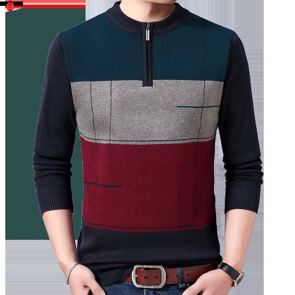 men's sweaters 2022 striped zipper pullovers sweater fashion knitted men clothing thick winter warm sweaters mens christmas sweatshirts, White;black
men's sweaters 2022 striped zipper pullovers sweater fashion knitted men clothing thick winter warm sweaters mens christmas sweatshirts, White;black