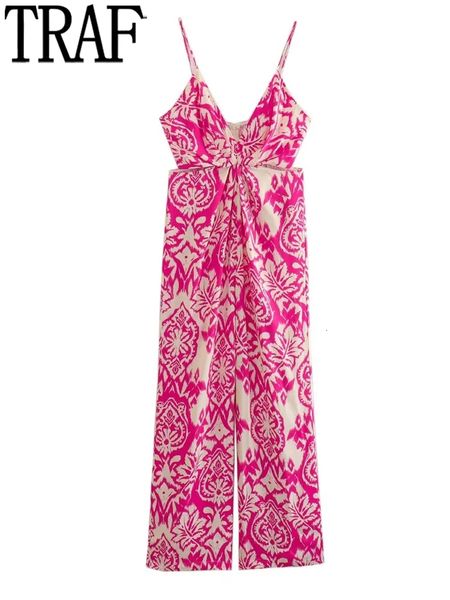 women's jumpsuits rompers traf print female jumpsuit strappy cut out long woman 2023 summer vacation ruched elegant party for women 230, Black;white
women's jumpsuits rompers traf print female jumpsuit strappy cut out long woman 2023 summer vacation ruched elegant party for women 230, Black;white