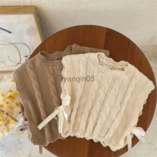 pullover korean style autumn winter baby girls knitted vest sweater solid color kids waistcoat infant outwear hkd230719, Blue
pullover korean style autumn winter baby girls knitted vest sweater solid color kids waistcoat infant outwear hkd230719, Blue