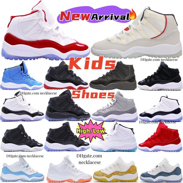 11s kids shoes designer cherry 11 basketball sneakers toddler boys cool grey playoffs bred trainers low kid youth children shoe space jam le, Black
11s kids shoes designer cherry 11 basketball sneakers toddler boys cool grey playoffs bred trainers low kid youth children shoe space jam le, Black