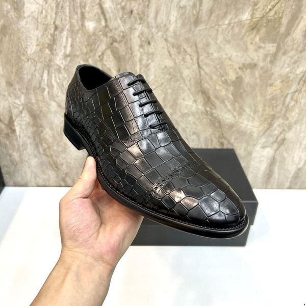 5a original box fashion full grain leather men wedding party shoes casual oxfords shoes lace up formal shoes pointed toe designer dress shoe, Black
5a original box fashion full grain leather men wedding party shoes casual oxfords shoes lace up formal shoes pointed toe designer dress shoe, Black