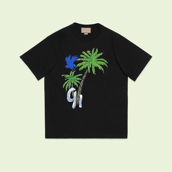 23ss new woman men's solid t-shirts high end limited classic hand painted coconut tree printing tee summer beach breathable fashion str, White;black
23ss new woman men's solid t-shirts high end limited classic hand painted coconut tree printing tee summer beach breathable fashion str, White;black