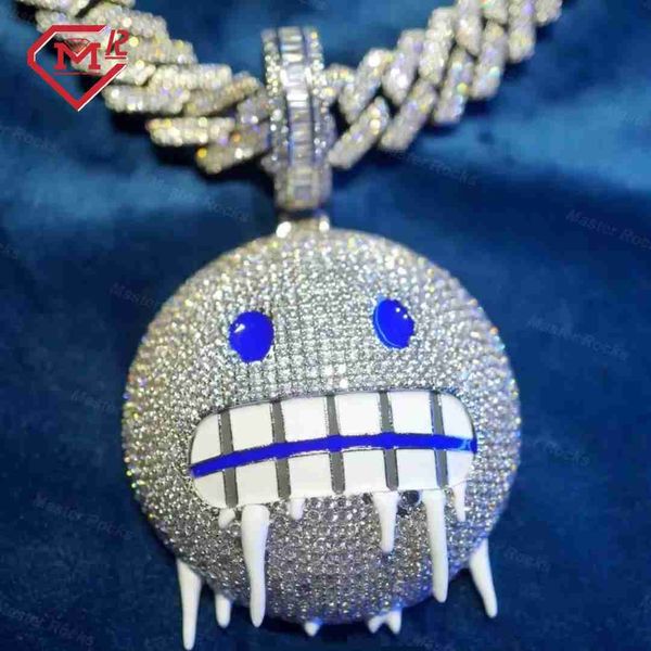 925 silver custom pendant iced out emo ji with moissanite diamond men's iced out vvs pendant necklace designer jewelry
925 silver custom pendant iced out emo ji with moissanite diamond men's iced out vvs pendant necklace designer jewelry