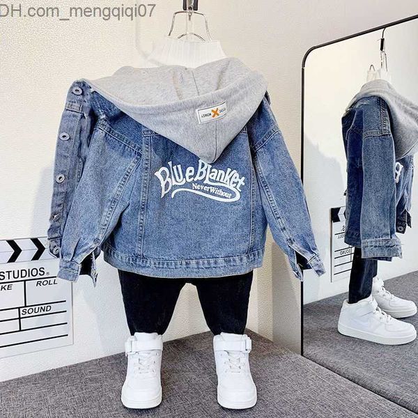 coat baby boy girl cotton denim hooded jacket baby jeans coat spring autumn baby coat 3-12y z230719, Blue;gray
coat baby boy girl cotton denim hooded jacket baby jeans coat spring autumn baby coat 3-12y z230719, Blue;gray