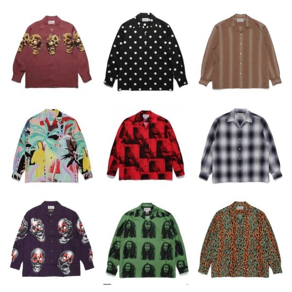 mens casual shirts wacko maria full series printed pattern cuban collar hawaiian travel holiday long sleeve for men and women 230718, White;black
mens casual shirts wacko maria full series printed pattern cuban collar hawaiian travel holiday long sleeve for men and women 230718, White;black