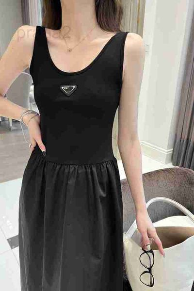 urban dresses designer letter triangle label pure cotton u-neck tank sleeveless black women's dress back open long showcases body shape, White;black
urban dresses designer letter triangle label pure cotton u-neck tank sleeveless black women's dress back open long showcases body shape, White;black