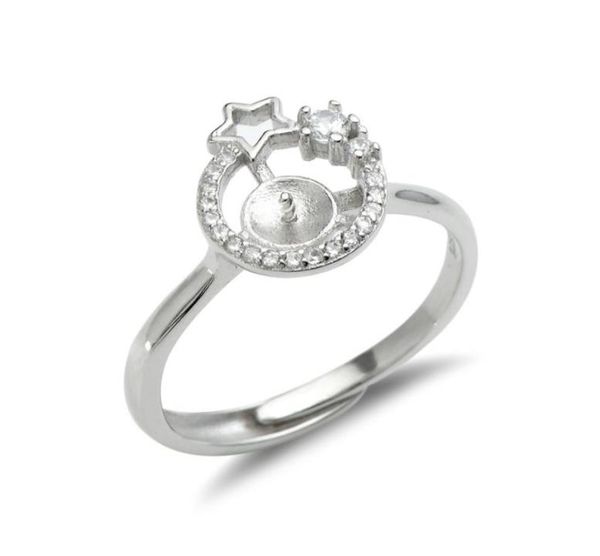 star ring settings 925 sterling silver blanks cubic zirconia ring semi mounting for pearl 5 pieces7024591, Slivery;crystal
star ring settings 925 sterling silver blanks cubic zirconia ring semi mounting for pearl 5 pieces7024591, Slivery;crystal