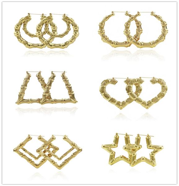 jewelry multiple shapes ethnic large vintage europe and america gold rose gold plated bamboo hoop earrings for women 14 styles dhl4504337, Golden;silver
jewelry multiple shapes ethnic large vintage europe and america gold rose gold plated bamboo hoop earrings for women 14 styles dhl4504337, Golden;silver