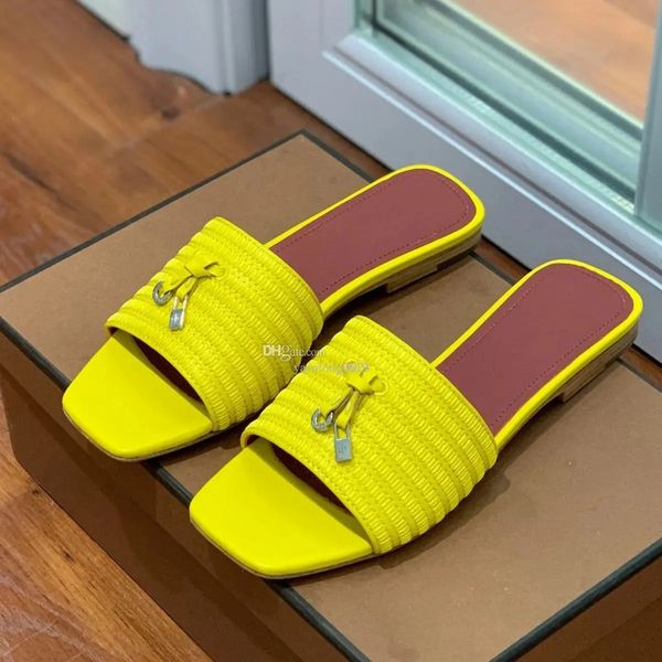 summer loros slippers slides flat stripe slip on sandals open toe shoes women luxury designers leather outsole casual fashion buckle shoes f, Black
summer loros slippers slides flat stripe slip on sandals open toe shoes women luxury designers leather outsole casual fashion buckle shoes f, Black