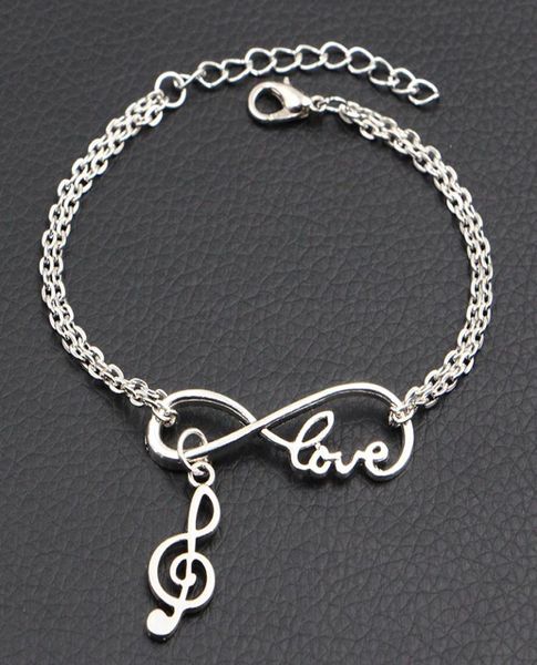 love infinity music note pendant charm bracelets bangles boho fashion handmade silver double link chain bracelets women men jewe4448150, Golden;silver
love infinity music note pendant charm bracelets bangles boho fashion handmade silver double link chain bracelets women men jewe4448150, Golden;silver