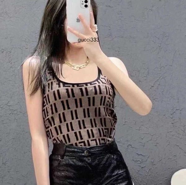 fashion letter slim-fit fendyly designer retro u-neck ff jacquard knitted high-quality camisole size s-l women's design399y knits, White
fashion letter slim-fit fendyly designer retro u-neck ff jacquard knitted high-quality camisole size s-l women's design399y knits, White