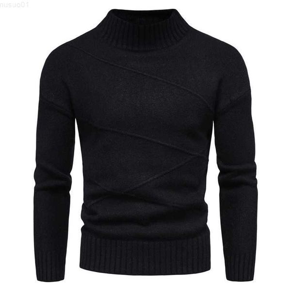 men's sweaters mens turtleneck half wool pullover autumn winter warm solid comfortable long sleeve slim fit clothes knitted casual male, White;black
men's sweaters mens turtleneck half wool pullover autumn winter warm solid comfortable long sleeve slim fit clothes knitted casual male, White;black