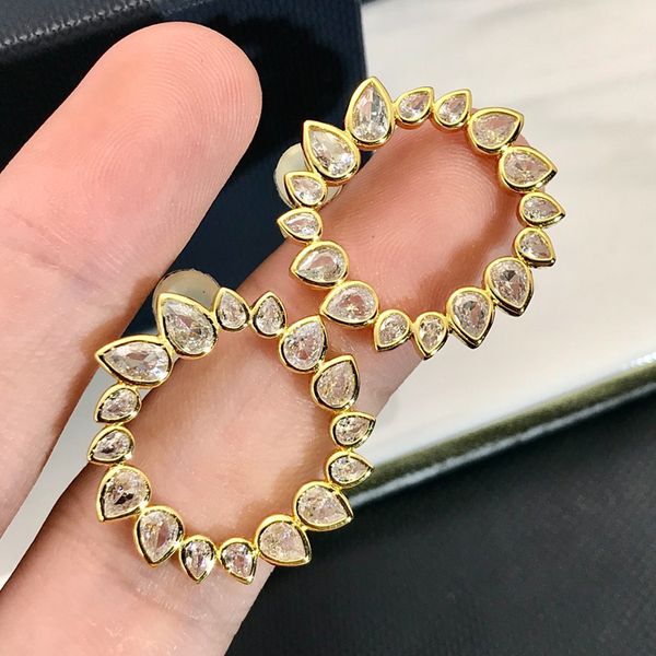 earrings luxury 925 silver designer earring letters jewelry women 18k plated diamond valentine wedding gifts, Golden
earrings luxury 925 silver designer earring letters jewelry women 18k plated diamond valentine wedding gifts, Golden
