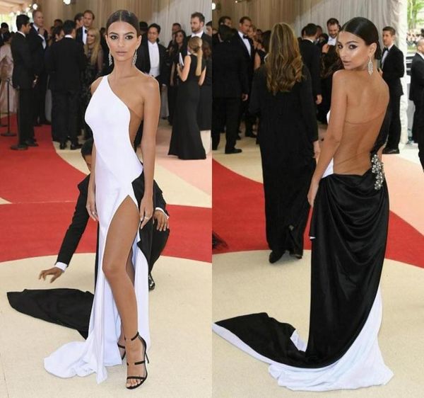 met gala celebrity evening dresses one shoulder high split tulle elastic satin black white long prom dresses tan see through 9394427, Black;red
met gala celebrity evening dresses one shoulder high split tulle elastic satin black white long prom dresses tan see through 9394427, Black;red