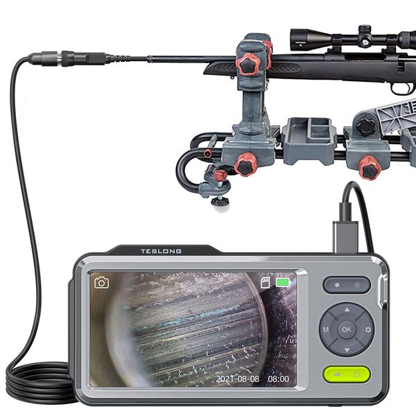 rifle borescope with 5" monitor, bore inspection camera visual gun cleaning system-fits .20 caliber & larger- w/45-inch flexible probe,
rifle borescope with 5" monitor, bore inspection camera visual gun cleaning system-fits .20 caliber & larger- w/45-inch flexible probe,