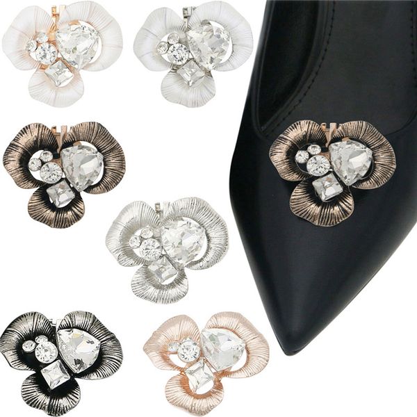 shoe parts accessories 2 pieces of rhinestone shoe clip with three petal flower metal shoe decoration women's detachable shoe buckle di, White;pink
shoe parts accessories 2 pieces of rhinestone shoe clip with three petal flower metal shoe decoration women's detachable shoe buckle di, White;pink